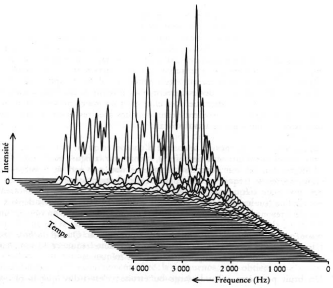 figure3: spectre sonore d'un tam-tam